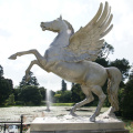 High quality park decoration bronze horse with wings statue